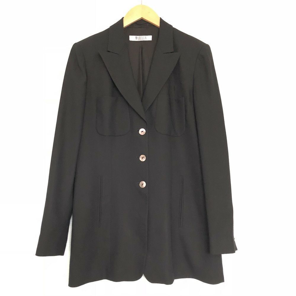 Marella Made In Italy Blazer Jacket Wool Blend EUC
